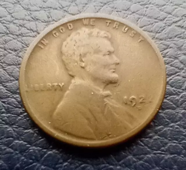 1922 D Lincoln Wheat Cent / Penny- Early Semi Key Date - Old US One Cent Coin