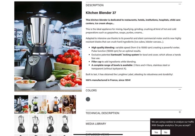 Santos kitchen blender 37