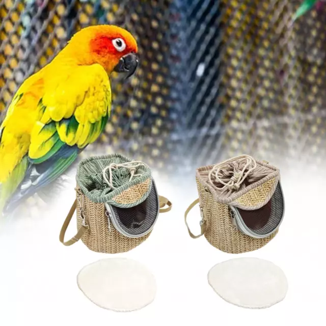 Bird Carrier Bag Shoulder Bag Breathable Visible Window Cage Crossbody Pet Bird