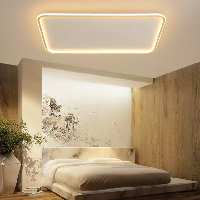 Modern LED Ceiling Light Ultra Thin Dimmable LED Chandelier Flush Mount Fixture
