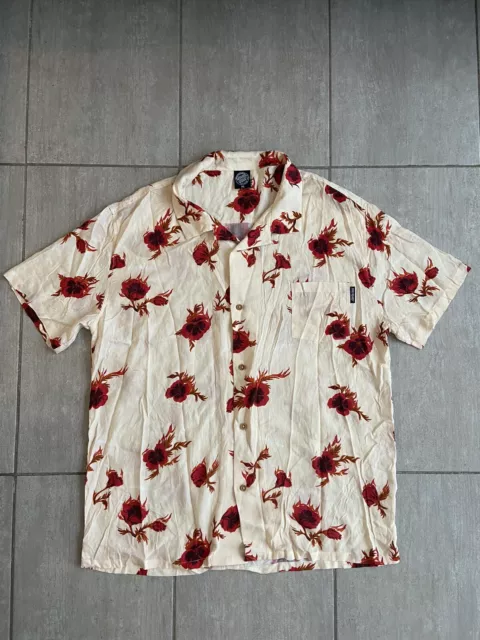 Santa Cruz Skateboards Men’s Hawaiian Shirt Size XL Button Up Top Party