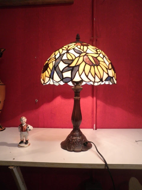 Lampada da tavolo " Girasole" stile tiffany
