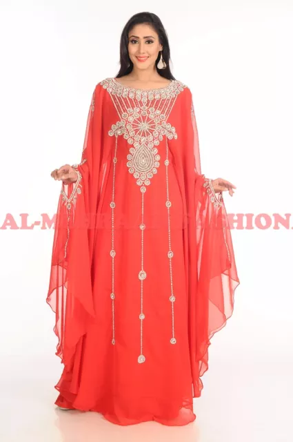 Dubai Elegant Arabian Fancy Women Dress Abaya Jalabiya Islamic Wear 192