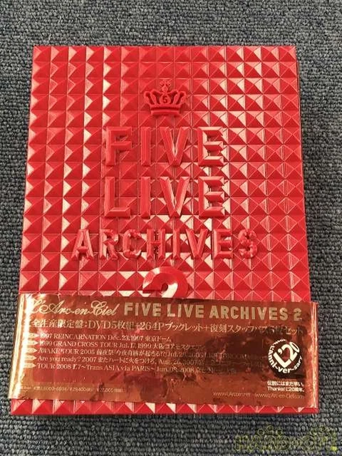 LARGE'ARC-EN-CIEL LALC ANNE Ciel Five Live Archives DVD-Box Ksbl