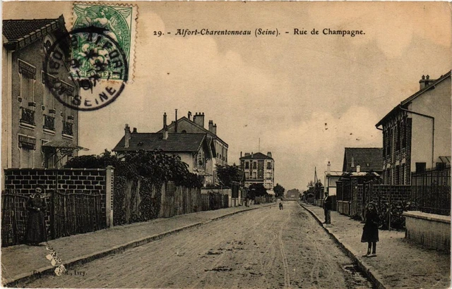 CPA AK ALFORT-CHARENTONNEAU Rue de Champagne (672034)
