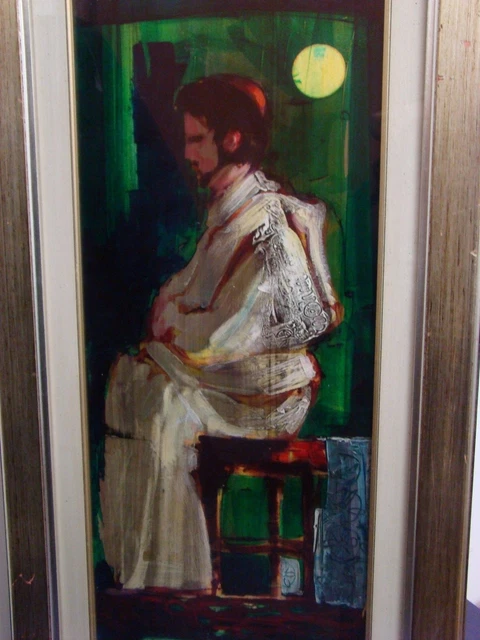 GIANNI SESIA DELLA MERLA - FIGURA ORIENTALE. OLIO SU TELA. 1979. TORINO Piemonte