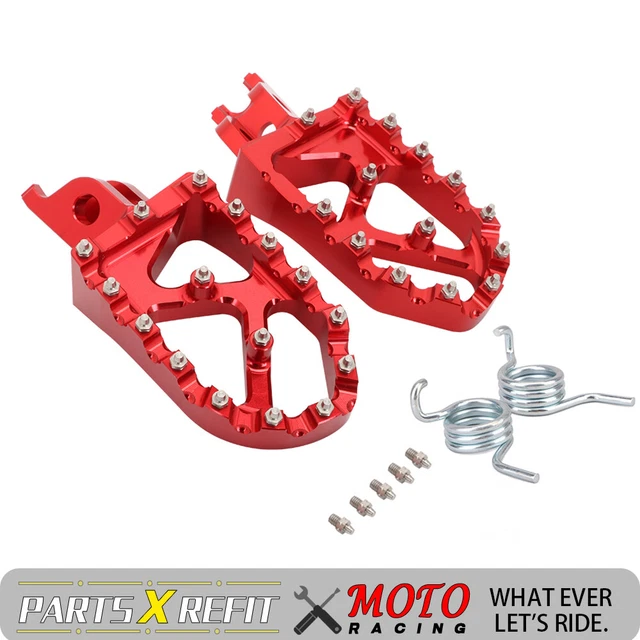 CNC Foot Pegs Rest Pedal For CR125 CR250 CRF250R CRF250X CRF450R CRF450X CRF450L