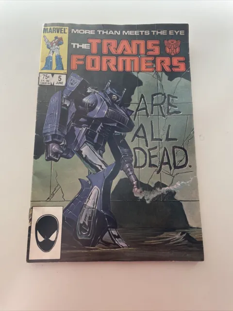 Transformers #5 (Marvel Comics 1985) - 1st issue of ongoing series - Shockwave
