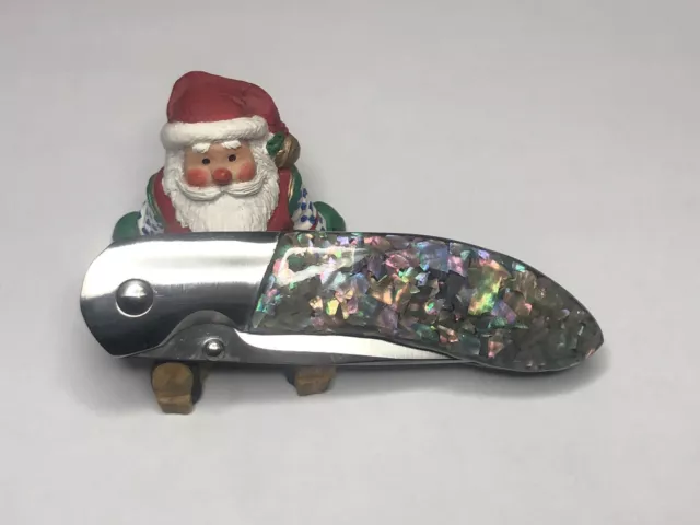Beautiful Custom Abalone Kershaw Knife