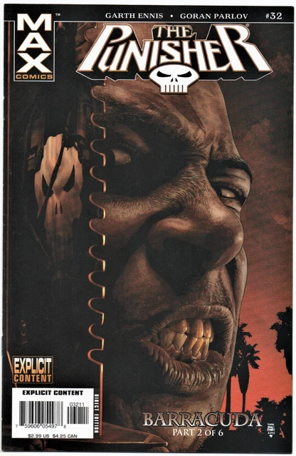 The Punisher #32. Max. 1St Barracuda Cover. Ennis / Parlov. Marvel. 2006. 9