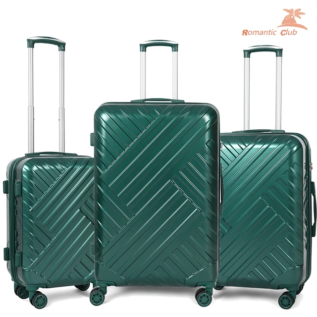 3 Piece Luggage Set Travel Carry on Suitcase w/TSA Spinner Hardshell Lightweight