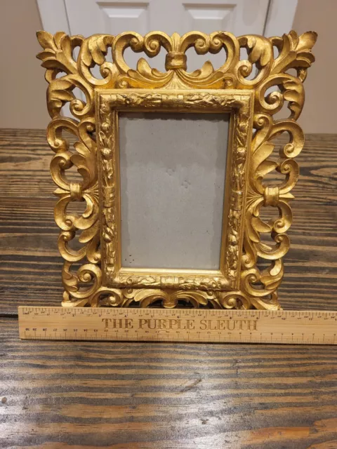 ART FRAME - Gold Gilded Heavy-Duty Ornate Decorative Art Frame Read Tuscan Style