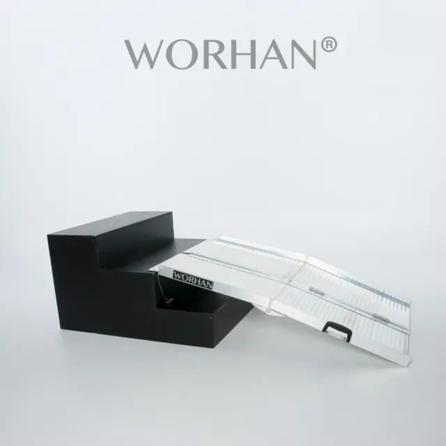 WORHAN® 1.22m Rampa Plegable Silla de Ruedas Discapacitado Movilidad Aluminio R4