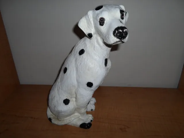 Vintage Dalmatian Dog Statue 1988 Universal Statuary  12 1/2" Tall - Read Desc