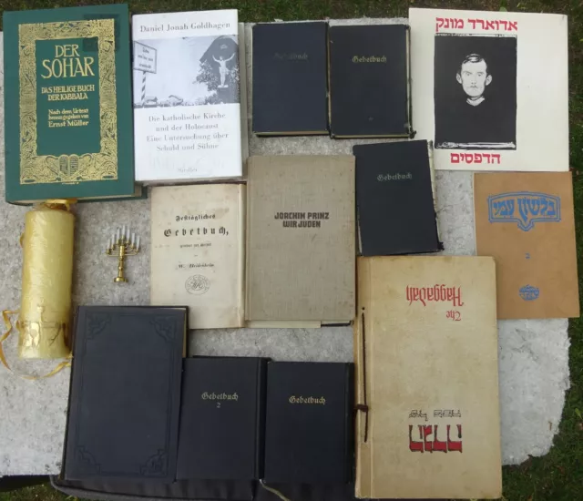 Judaika: Buchkonvolut, teils hebräisch