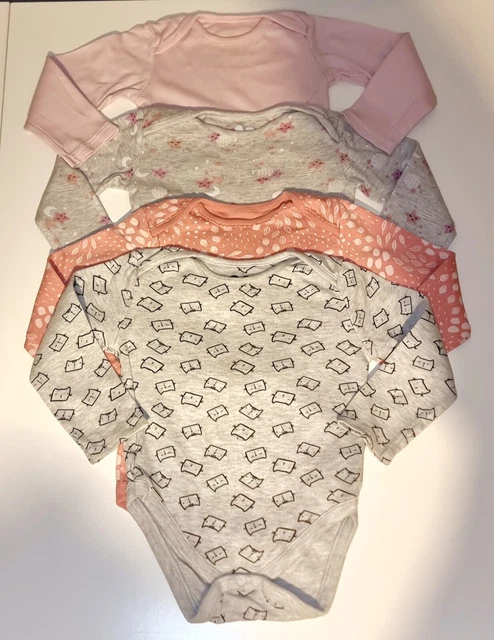 #42 Bundle Of Baby Girls Pjs Bodysuits & Vests Age 18-24 Months 7