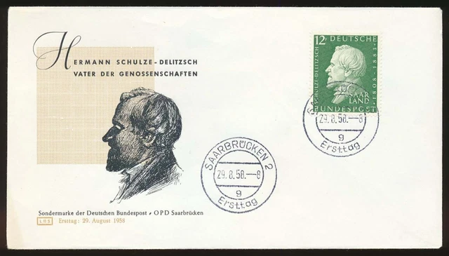 Saarland Nr. 438 auf Ersttagsbrief / FDC  #124326