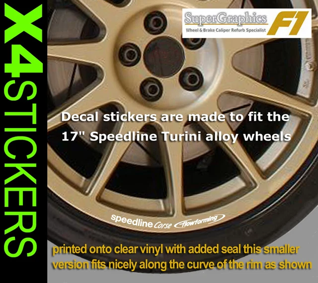 Autocollants Jante Pour OZ Racing F1 Rallye - Lot De 8 - Diamètre 136mm - 10 Couleurs Disponibles - Neuf