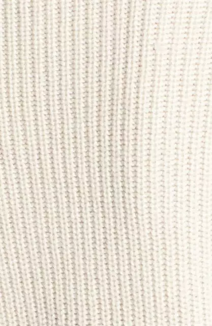 Autumn Cashmere Leather Trim Crop Shaker Stitch Sweater Size XS L84715 3