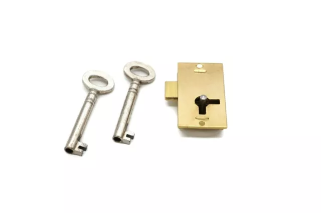 Lock flush mount Small lock cabinet door drawer lock furniture lock - 2 keys