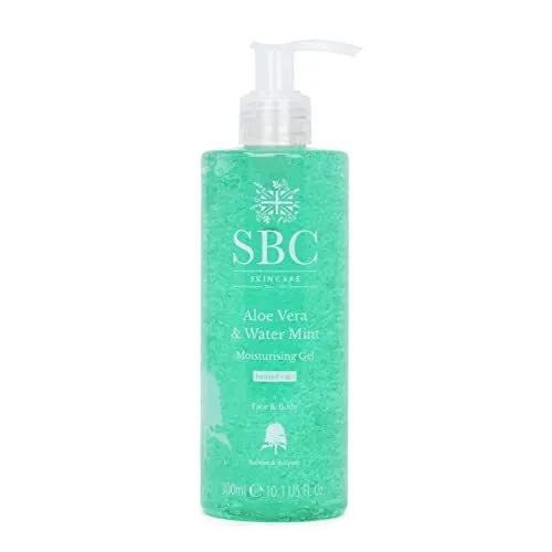 SBC Skincare - Gel Visage et Corps à l'Aloe Vera et Menthe Poivrée - 300 ml -...