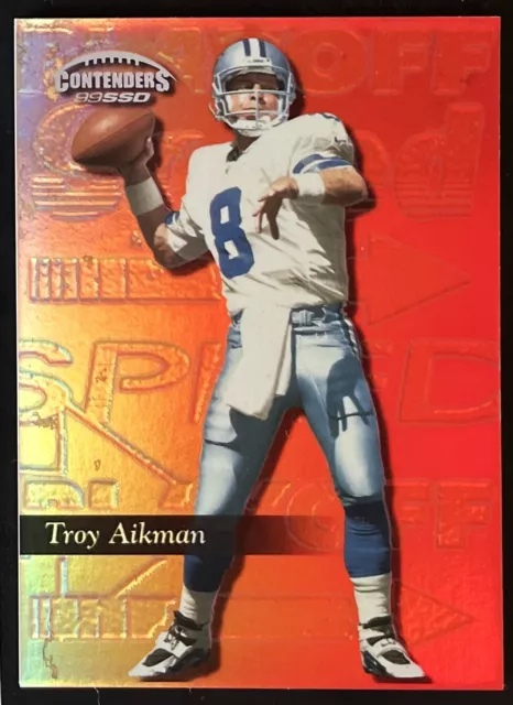 1999 Playoff Contenders Ssd Speed Red #192 - Troy Aikman - (#/100)