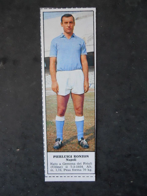 FIGURINA ALBUM TEMPO Calciatori 196667 Napoli Pierluigi Ronzon [Af3