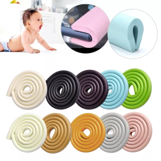 2M Baby Safety Table Edge Strip Desk Corner Cushion Protector Guard Soft Bumper