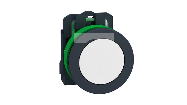 Harmony XB5 Kunststoff-Flachknopf. weiß fi30 glatte Linse integrierte LE /T1DE