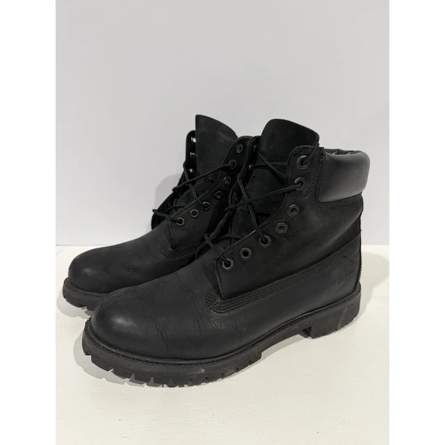 TIMBERLAND PREMIUM 6 In Lace Waterproof Black Men’s Size 9 USED LESS ...
