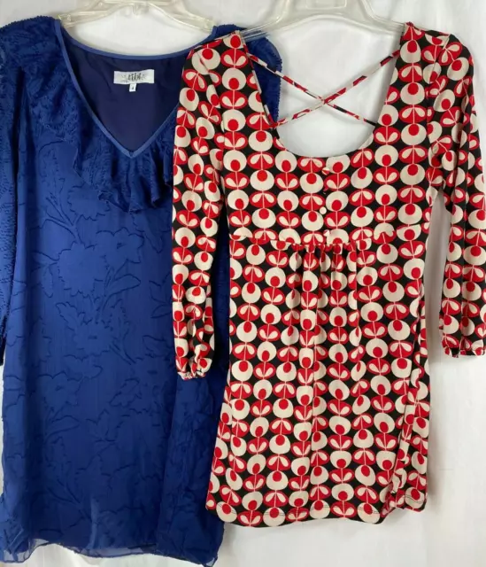 Lot of 2 Junior Dresses No Boundaries Dress Size 3/5 Geometric, Tibi Navy Blue