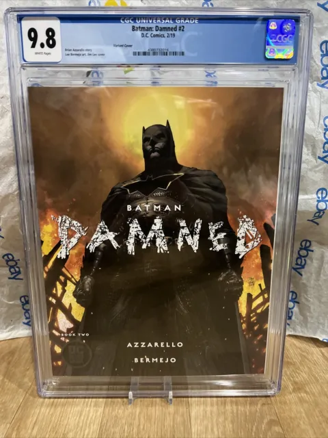 Batman: Damned #2 CGC 9.8 NM+ Jim Lee Variant Cover DC Black Label 2019