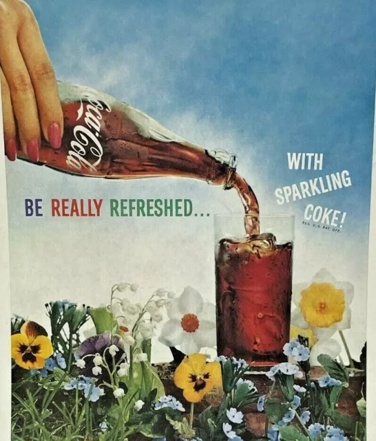 Vintage Print Ad Coca Cola Coke Flowers Kodak Camera