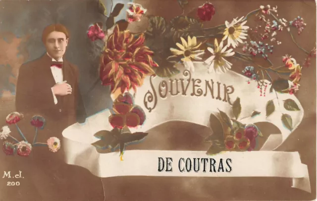 Cpa 33 Souvenir De Coutras