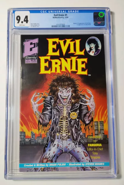 Evil Ernie #1 CGC 9.4 White Pages 1st appearance Evil Ernie & Lady Death 1991