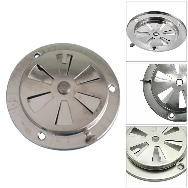 NOISELESS EXHAUST VENT Damper for BBQ Grill Smokers Durable Replacement