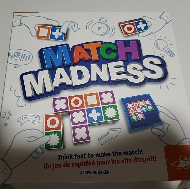MATCH MADNESS Pattern Matching Puzzle Game - 100% Complete - MINT