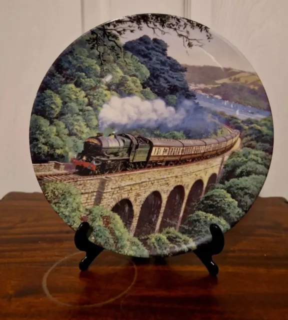 ROYAL DOULTON  "OVER THE VIADUCT" TRAIN RAILWAY Cabinet Display Wall PLATE