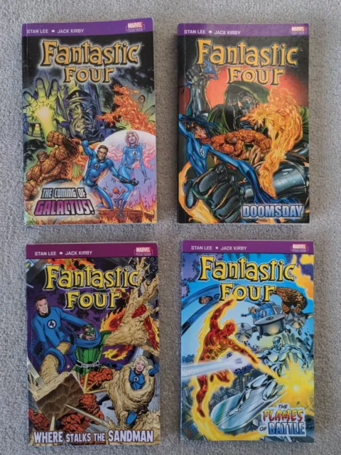 Marvel Pocket Books Fantastic Four Bundle By Stan Lee & Jack Kirby