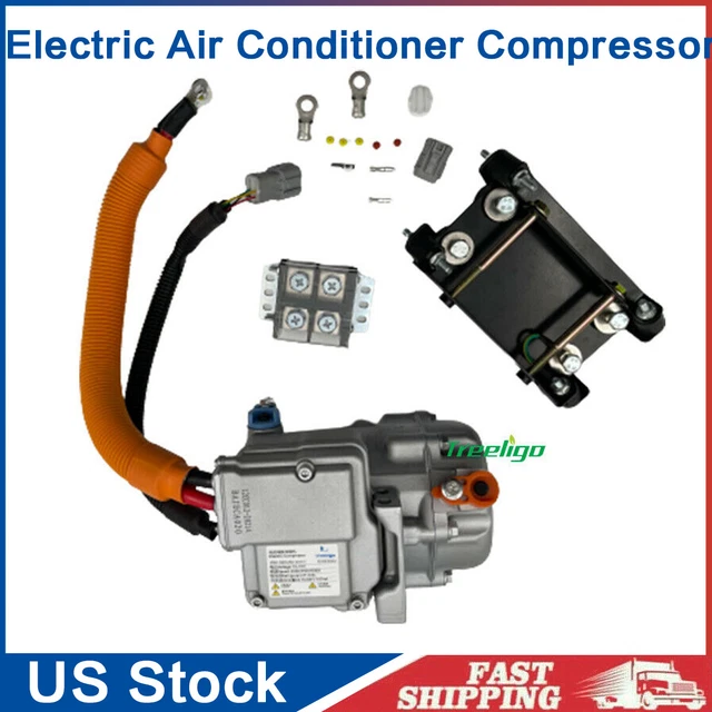 12V DC FULLY Electric Air Conditioning Compressor R134A AC compressor