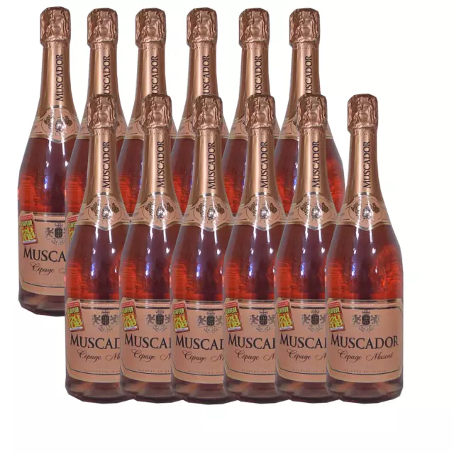 (6,66€/L) 12x0,75 Fl.Sekt, Muscador Cépage Muscat, Doux, Rosé, Sonderpreis!!!