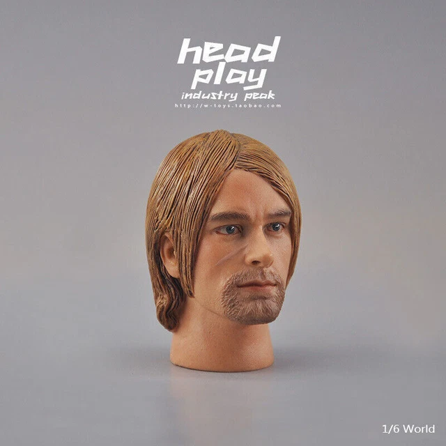 Headplay 1:6 Head Sculpt Kurt Cobain Soldier For 12" Male Action Figure Body Toy