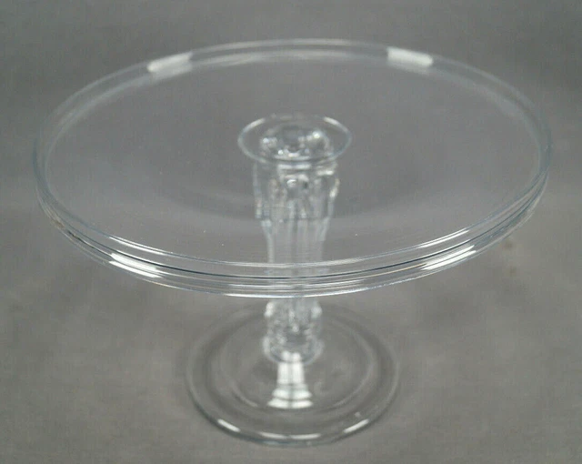 18TH CENTURY Hand Blown Glass Silesian Stem Tazza Cake Stand