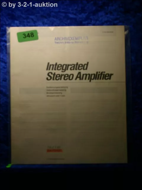 Sony Bedienungsanleitung TA F110 / F210 Stereo Amplifier  (#0348)