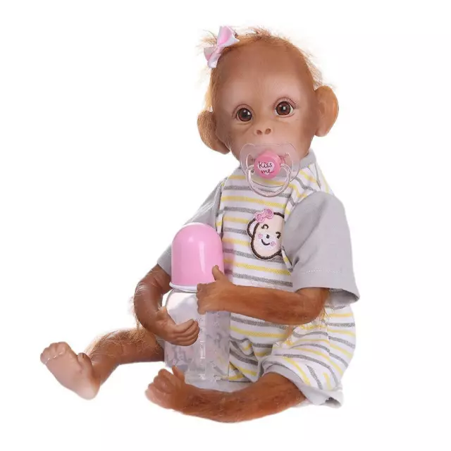 16 pollici baby doll scimmia panno corpo dettaglio dipinto reborn dolls regalo