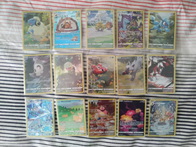 Lot de 15 cartes pokémon ultra rares GG Zénith Suprême