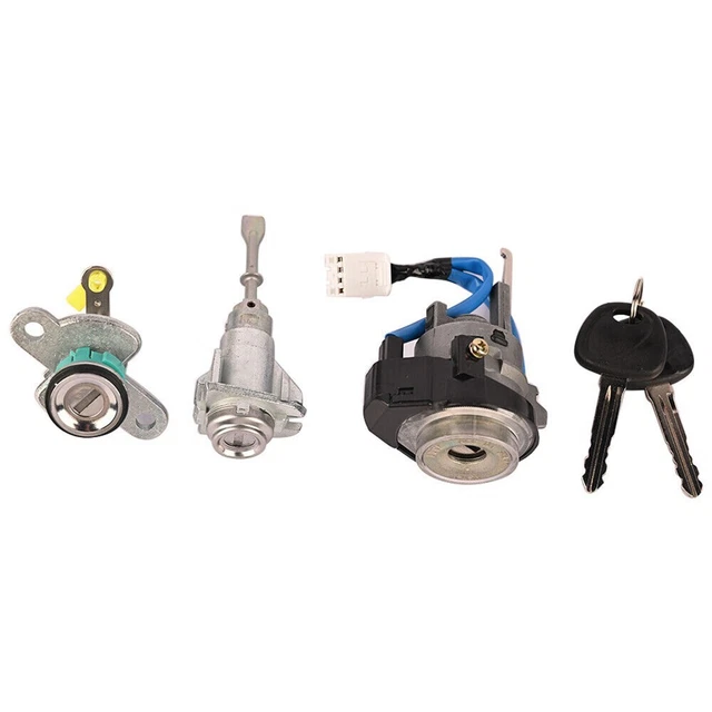 EVGATSAUTO - Serrure D'allumage Avec 2 Clés Pour Voiture - Compatible Référence OE 703719C - Matériau Fer + Aluminium, Remplacement Facile