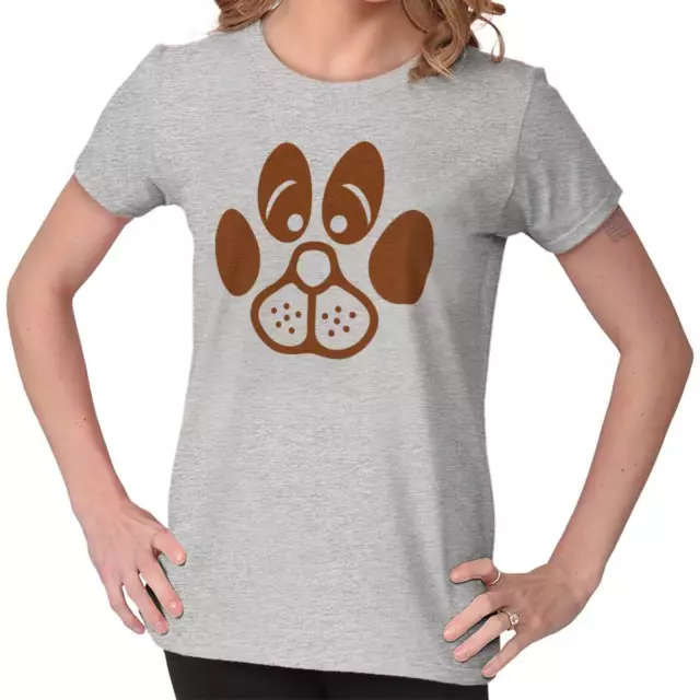 Dog Face Paw Print Best Fur Mom Dad Rescue Graphic T Shirts for Women T-Shirts