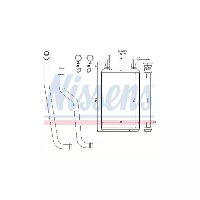 ORIGINAL® Nissens Wärmetauscher, Innenraumheizung für Chrysler 300 C Touring