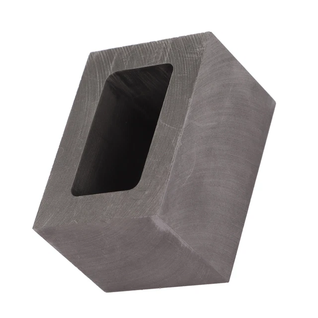 Moule à Lingots En Graphite Avec Barre Métallique – Capacité 1000 G D’or – Pour Fonte Or, Argent, Cuivre, Aluminium